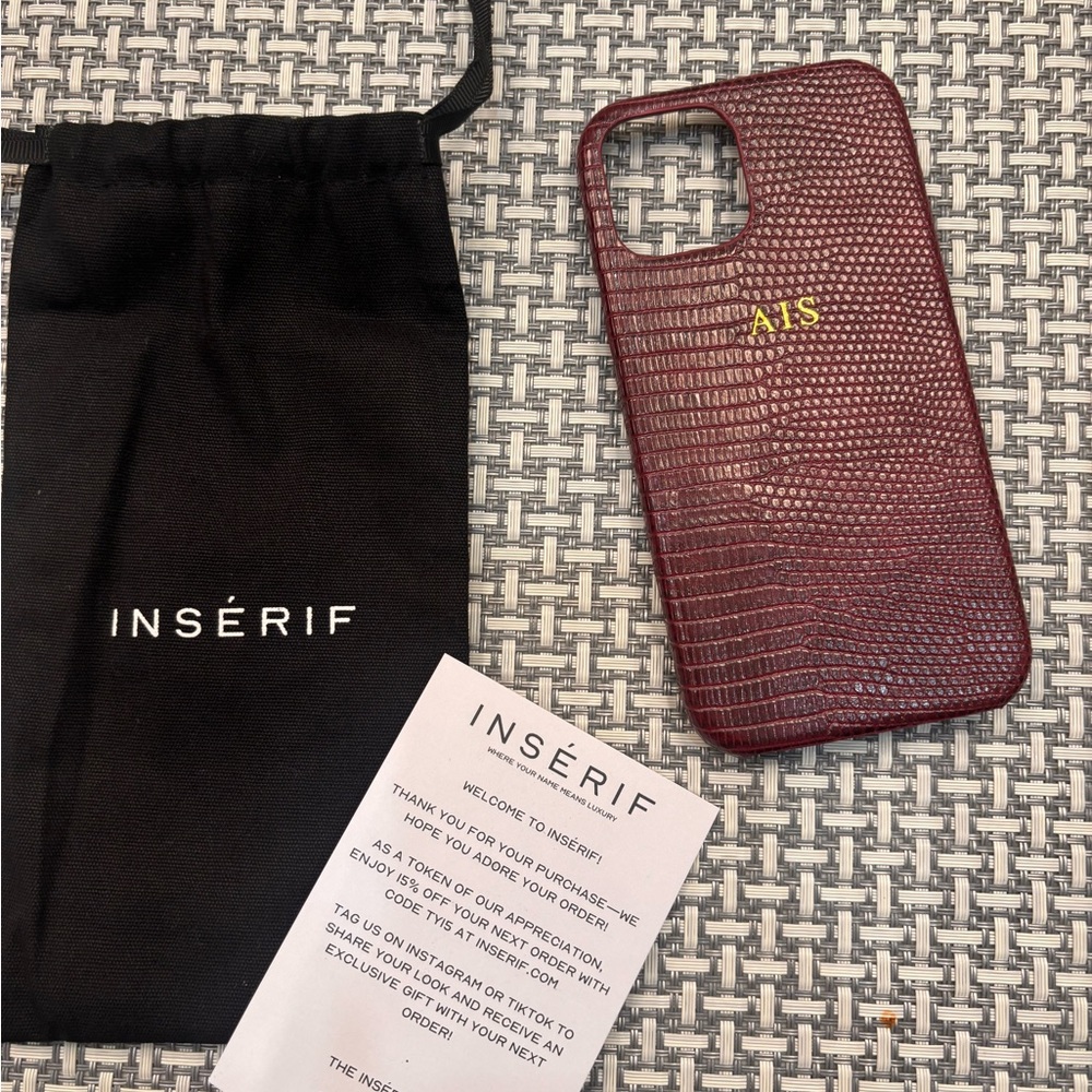 Burgundy iPhone 12 Case